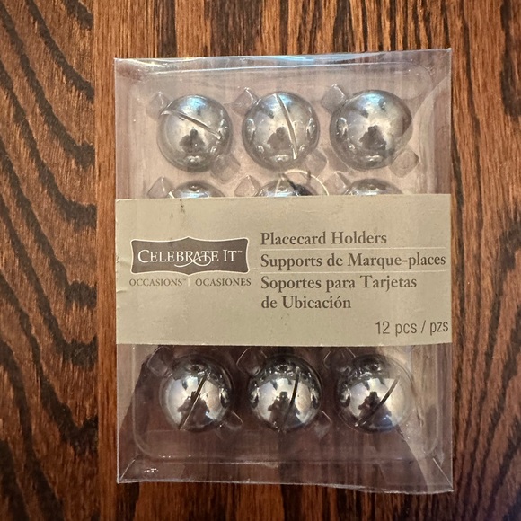 Place Card Holders Set of 12 Silver Card Holders from Michaels - Picture 3 of 8